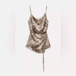 Zara Animal Print Camisole Top